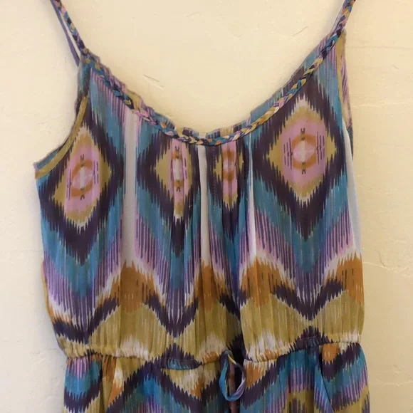 ANTHROPOLOGIE Dress Size Small Charlie Jade 100% Silk retro mod 70’s - Picture 10 of 12